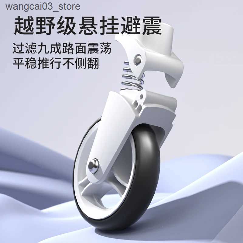 Strollers# Stroller Childrens Cart Lay Flat Prams Portable Travel Baby Carriage Luxury High Landscape Baby Seat Rotation Commutation L240910