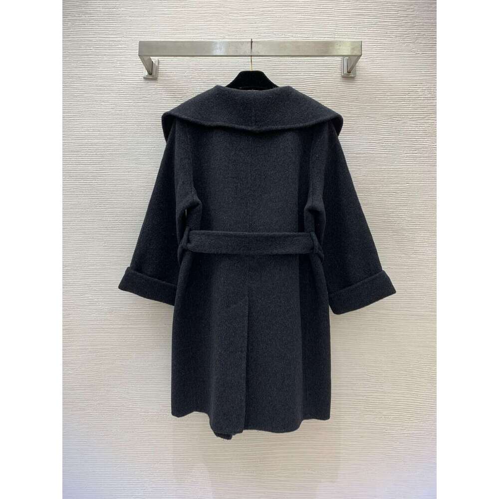 2024 New High Quality Double-Sided Cashmere Waist Slimming Sheep Wool Coat 966