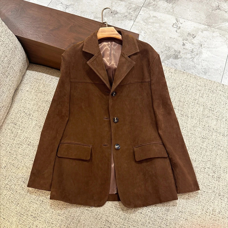 Natural Lambskin womens leather jacket 100% sheepskin coat long sleeves H928 241023