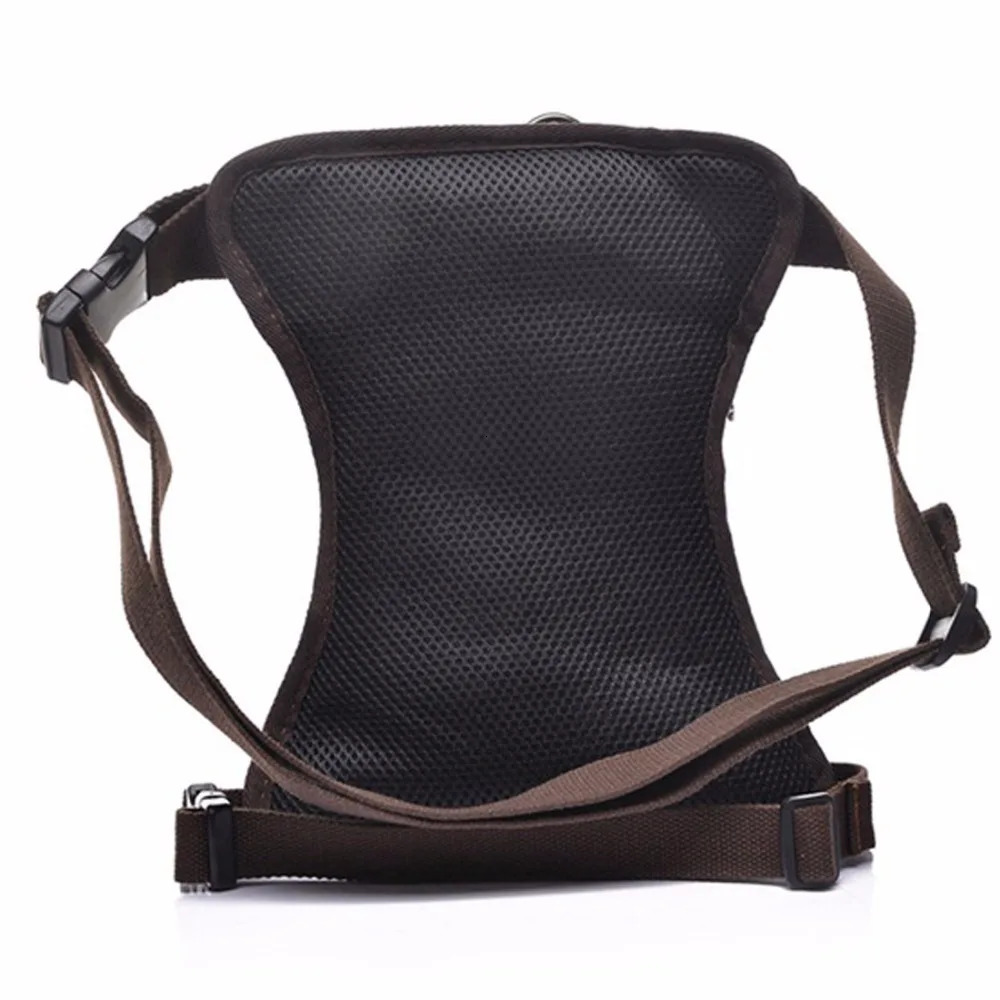 Mens straight leg Fanny waist bag motorcycle rider outdoor sports travel climbing cross body bag mens strap Hip Bum thick bag 241023