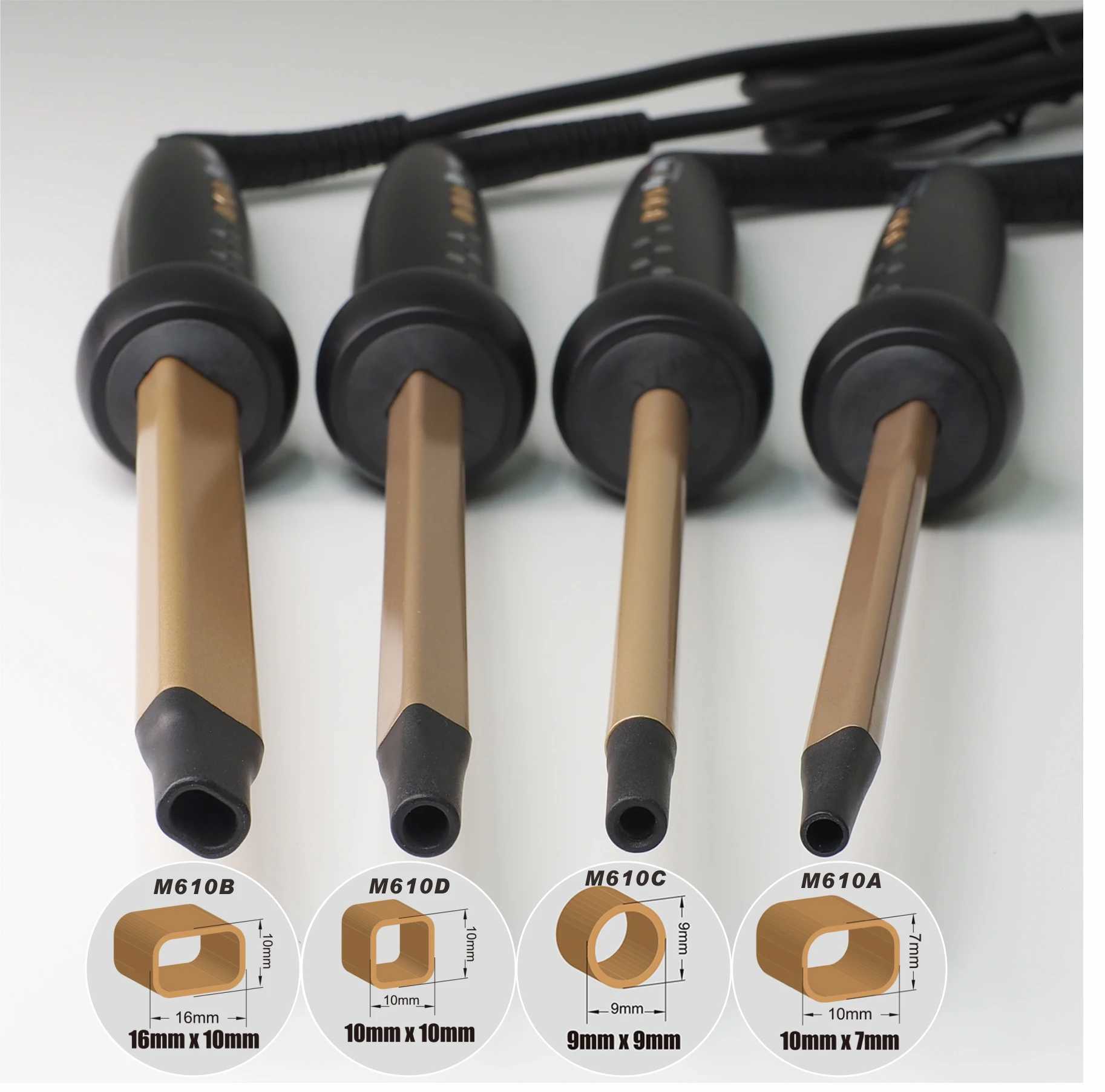9MM/10MM Ceramic Curling Iron Wave Machine Professional Spiral Curler Rod Styling Tool Lcd Hair Salon M241022