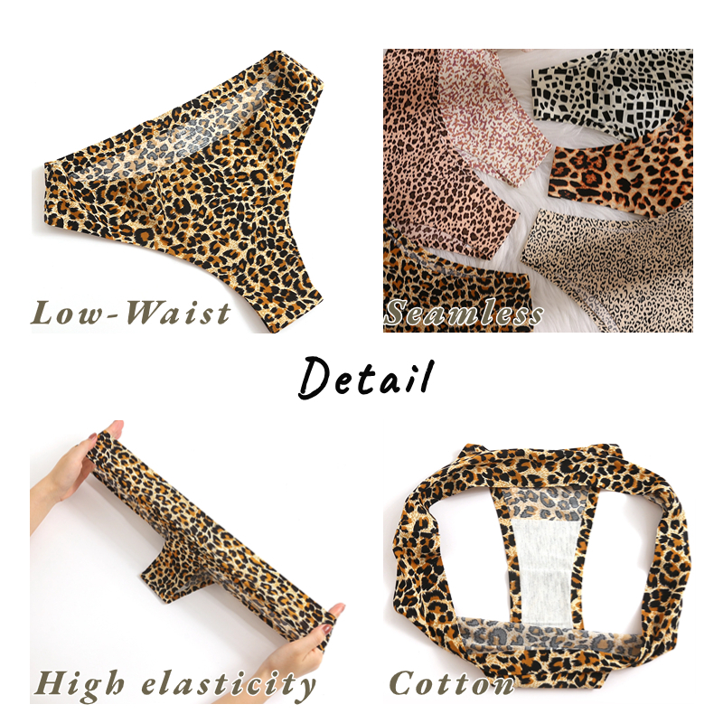 2025 New designer fashion sexy women s underwear Brazilian leopard print seamless women s underwear elastic sports temptation bikini women s gerie sof