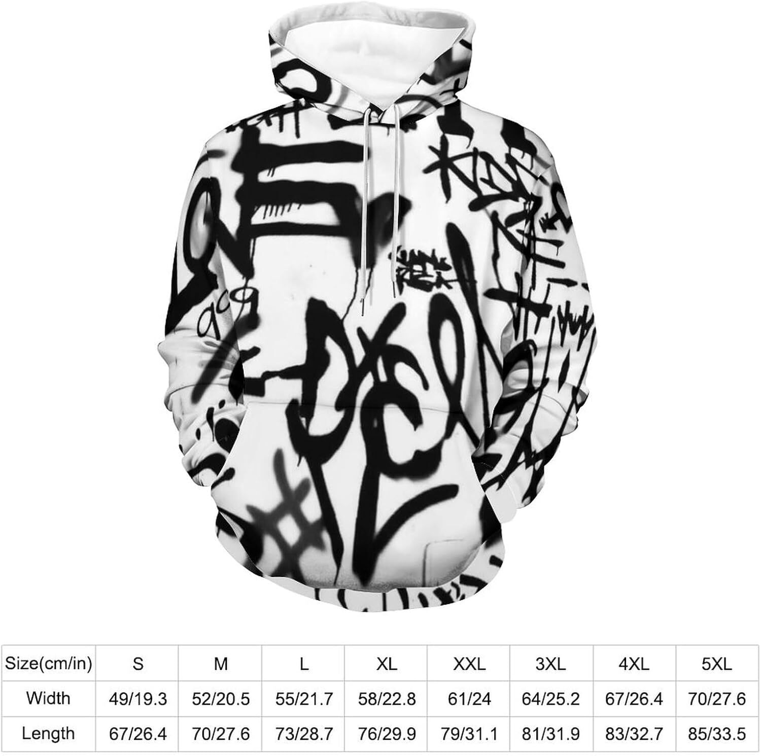 Hoodie for Mens Womens Mens 3D Print Hoodies Hip-hop Graffiti Graphic Sporty and Light Hooded Sweatshirt Graphic Hip hop Warmth