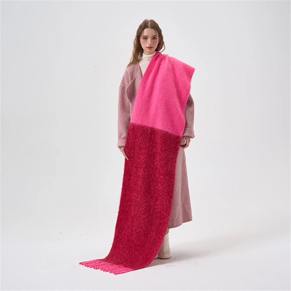 241023 Long scarf Bufanda 2024 Scarf Color Thick Shawl Winter ece go designers nice T scarvesreal