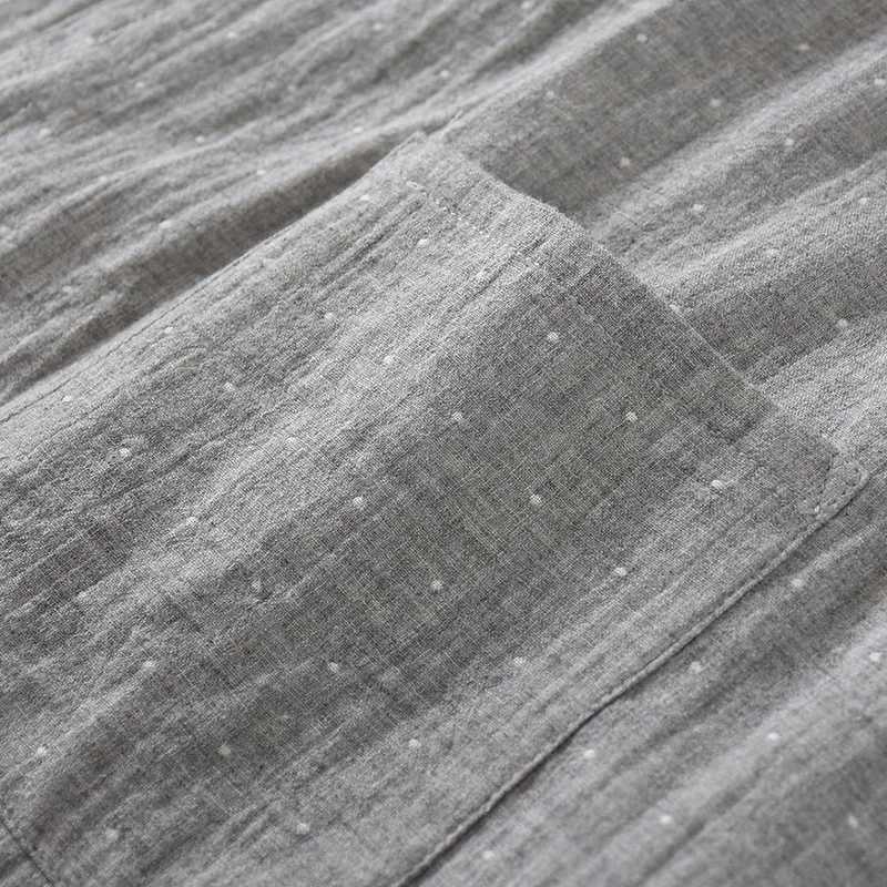 Japanese style cotton mens kimono pajamas spring and summer robes thin and oversized bathrooms home clothing mens pajamas W241023