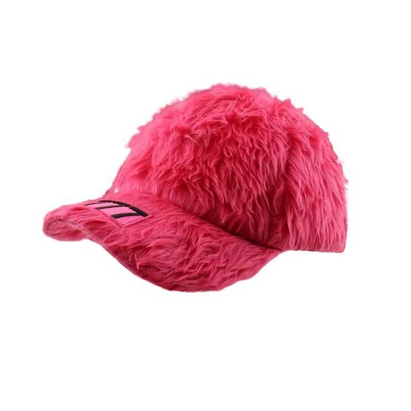 Colorful Embroidered Hairy Hat for Women Autumn and Winter Duck Tongue Hat for Street Small and Trendy Brand Baseball Hat for Men X241023