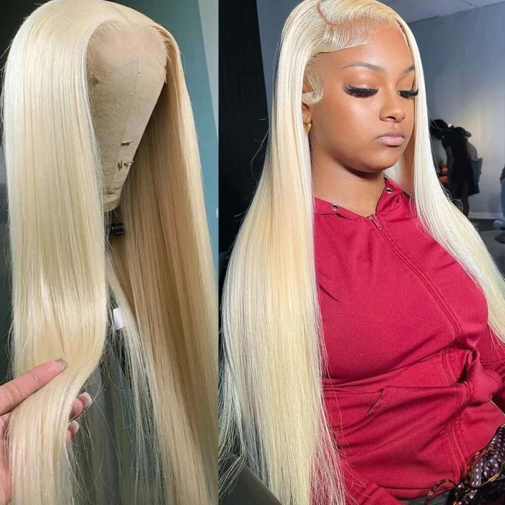 200 Density 613 Blonde 13x6 HD Frontal Wigs Colored Brazilian Straight Human Hair 13x4 Lace Front Wig For Women