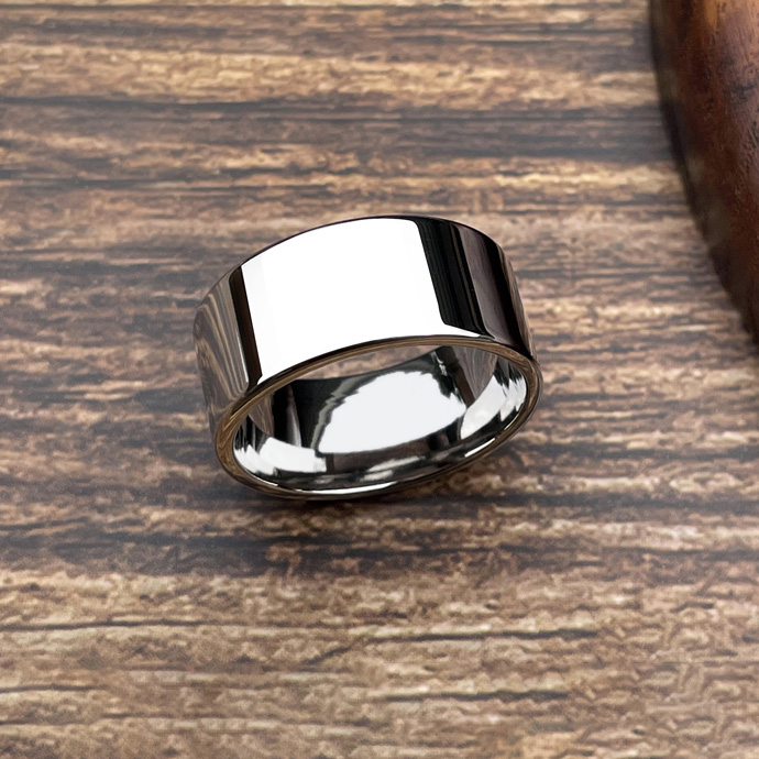 Titanium steel personality Korean version simple smooth men's ring index finger light luxury hipster single index finger male tail ring engraved