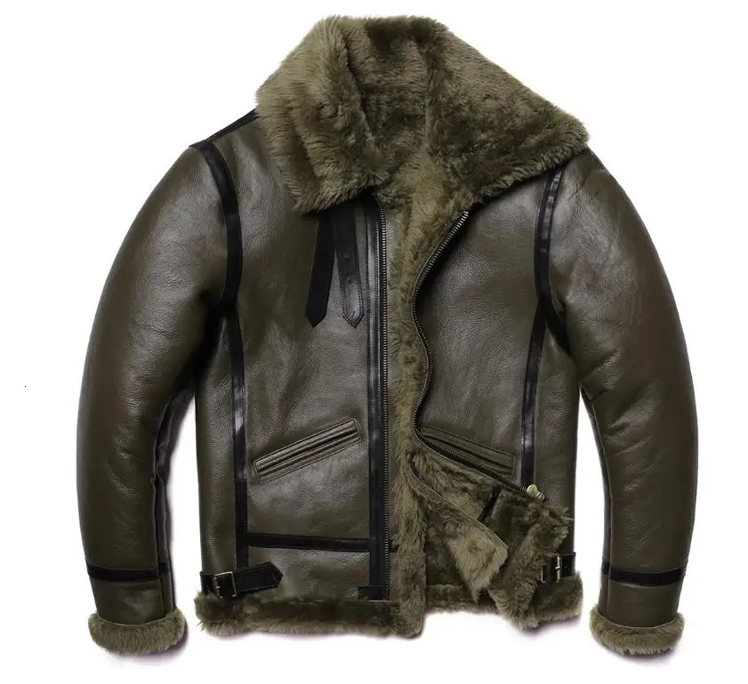 CC store. Plus 7XL 100% natural mens fur leather jacket Mens winter warm thick wool coat. High quality B3 armor fabric. Large size Bailey 241023