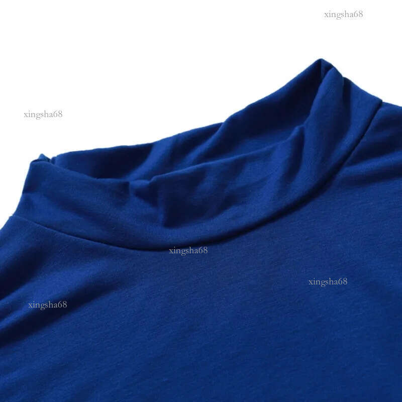 Men's T-Shirts Jodimitty Winter Warm Half High Collar Fashion Thermal Underwear Men Mock Neck Basic T-shirt Blouse Pullover Long Sleeve Top 22090