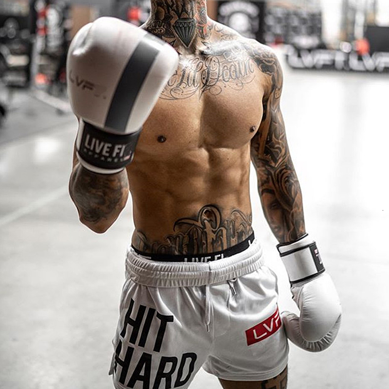 Mens Muscle Fitness Sports Shorts Quick Drying Breathable Short Pants Summer Running Training Male Workout Boxing Casual Shorts