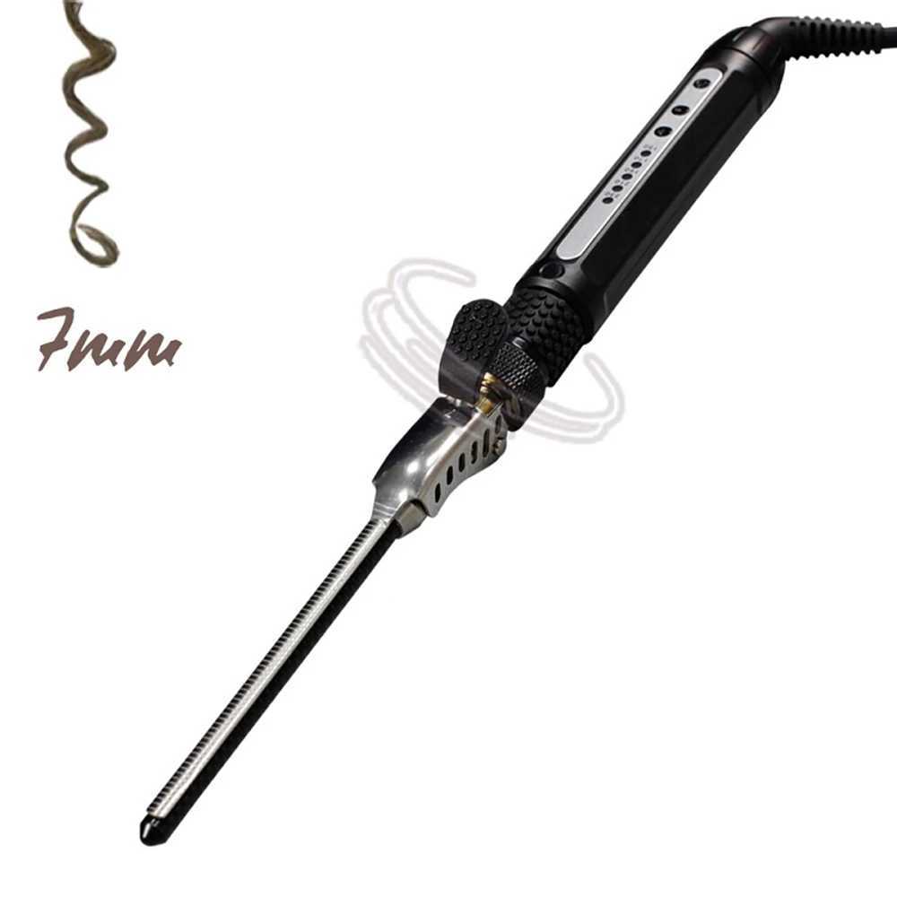 Small bucket curling iron 7mm thin curling iron for short and long hair ceramic micro curling iron ripple curling ironW241022