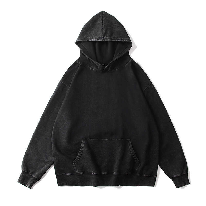 High end Cotton Oversize Distressed Men s and Women Hoodie Drop Shoulder Retro Fashion Brand Washed Loose Fahion Br Wahed Looe