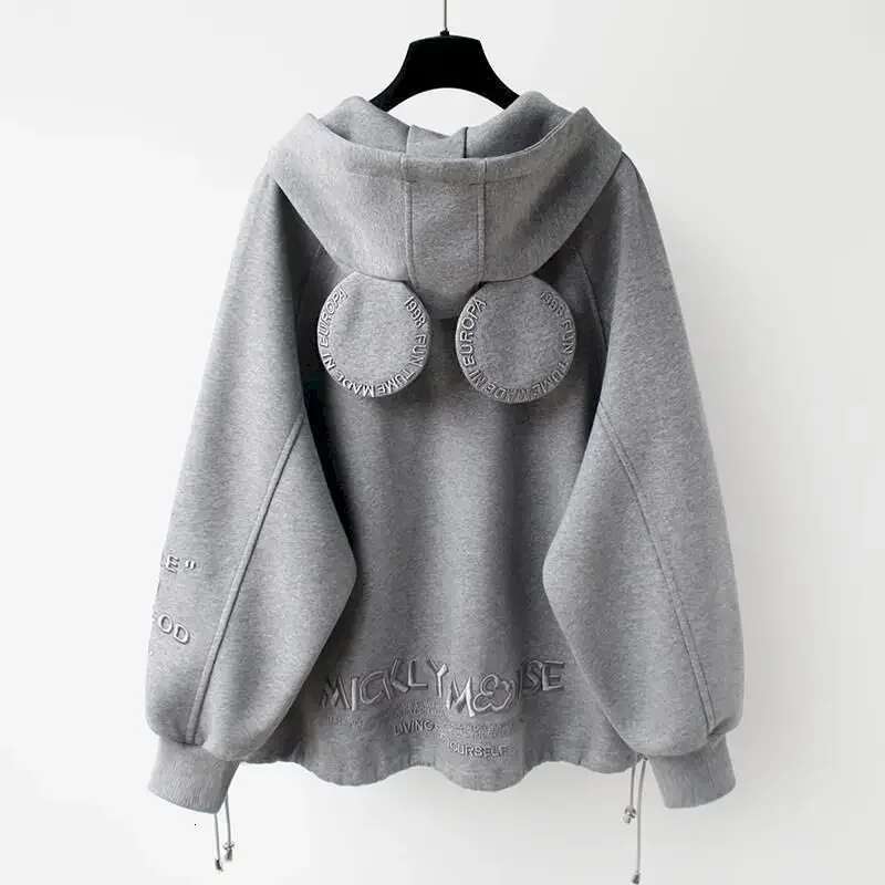 High end Fashion Korean Anime Hoodies Women Autumn Vintage Embroidery Hooded Sweatshirts Y k Zip Up Hoodie Casual Jackets Kawaii Clothes Jacets