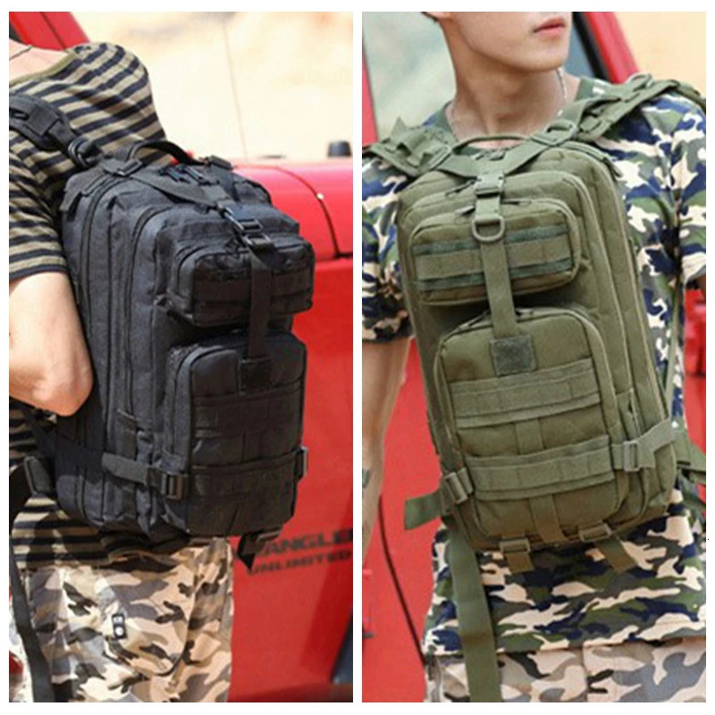 Classic Tactics Backpack Travel Sports Camouflage Bag Outdoor Climbing Hunting Backpack Fishing Hiking Nylon 3P Bag 241023