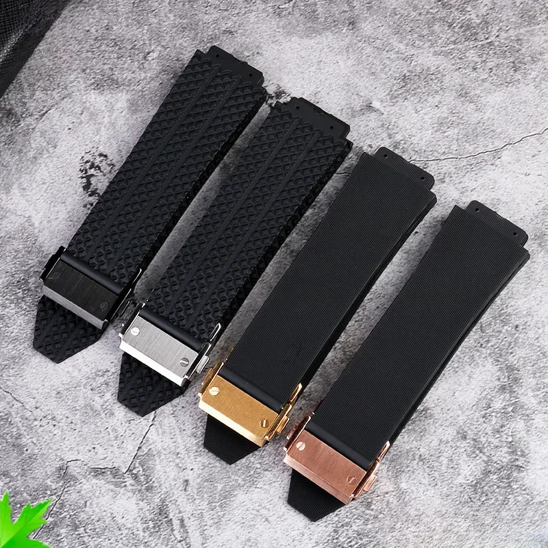 Compatible Mens Sport Accessories For Hublot Silicone Sweatproof Watch Strap Yubo Big Bang Classic Fusion 26x19mm 24x17mm 241023 - view 3