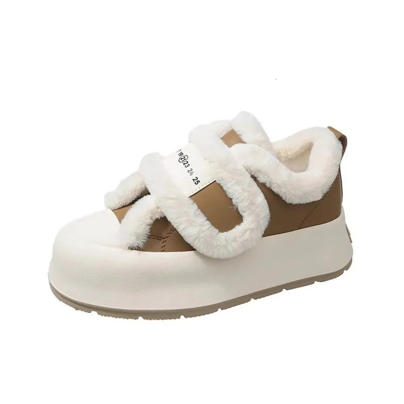 Winter Vulcanized Shoes for Women Sneakers Non-slip Plus Velvet Womens Cotton Shoes Hot Selling Warm Womens Casual Sports Shoes