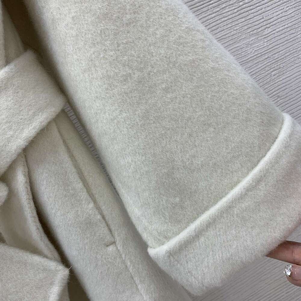 2024 New High Quality Double-Sided Cashmere Waist Slimming Sheep Wool Coat 966