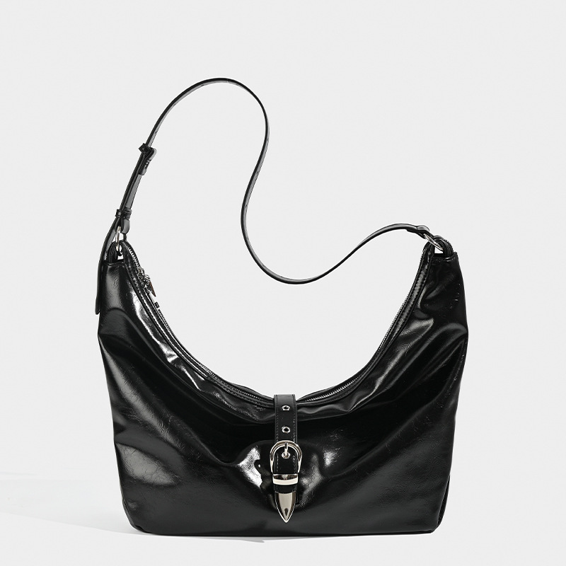 2025 Designer designer 3 free 2024 shipping new Small niche design metal buckle texture tote underarm fashionable and versatile single shoulder crossb