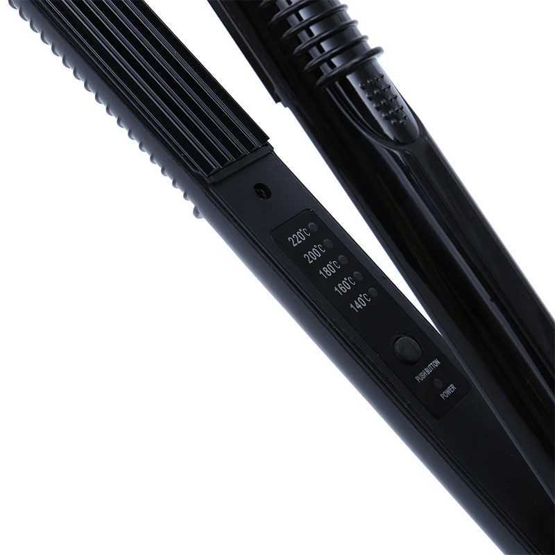 New Arrival Kemei Professional Quick Preheating Portable Curly tourmaline Ceramic Straightener Flat Iron Hair Styling Tool KM-2139 Z241022