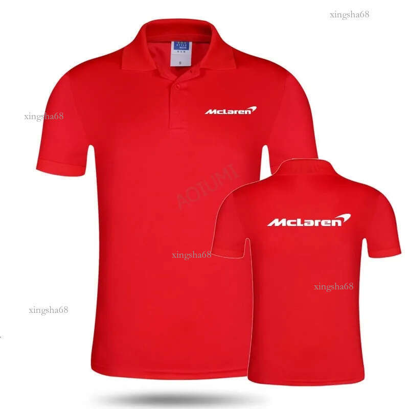 Men woman summer Business Casual Mclaren polo shirt Short Sleeve breathable solid colour polo shirt 210308