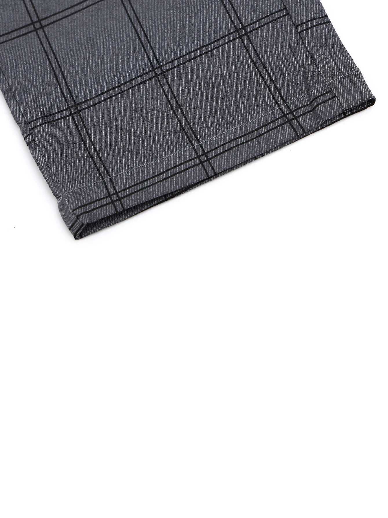 Checkered Fashion Europe and the United States Style Mens Pants Business Casual Travel Slim Pants Four Seasons Comfortable PeplX241023