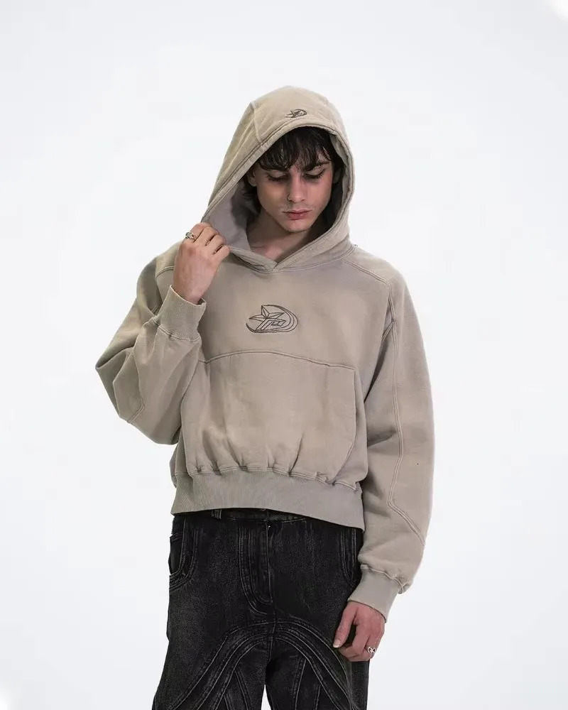 American Gothic Punk Harajuku Retro Super Large Hoodie Womens Y2k Fashion Letter Embroidered Jacket Casual Loose Sweatshirt Mens 241023