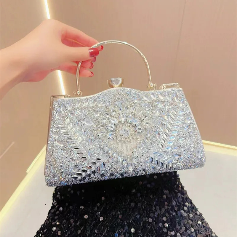 Party Banquet Bag Diamond Set Handbag Womens Wedding Handbag Shoulder Pendant Dinner Bag 241023