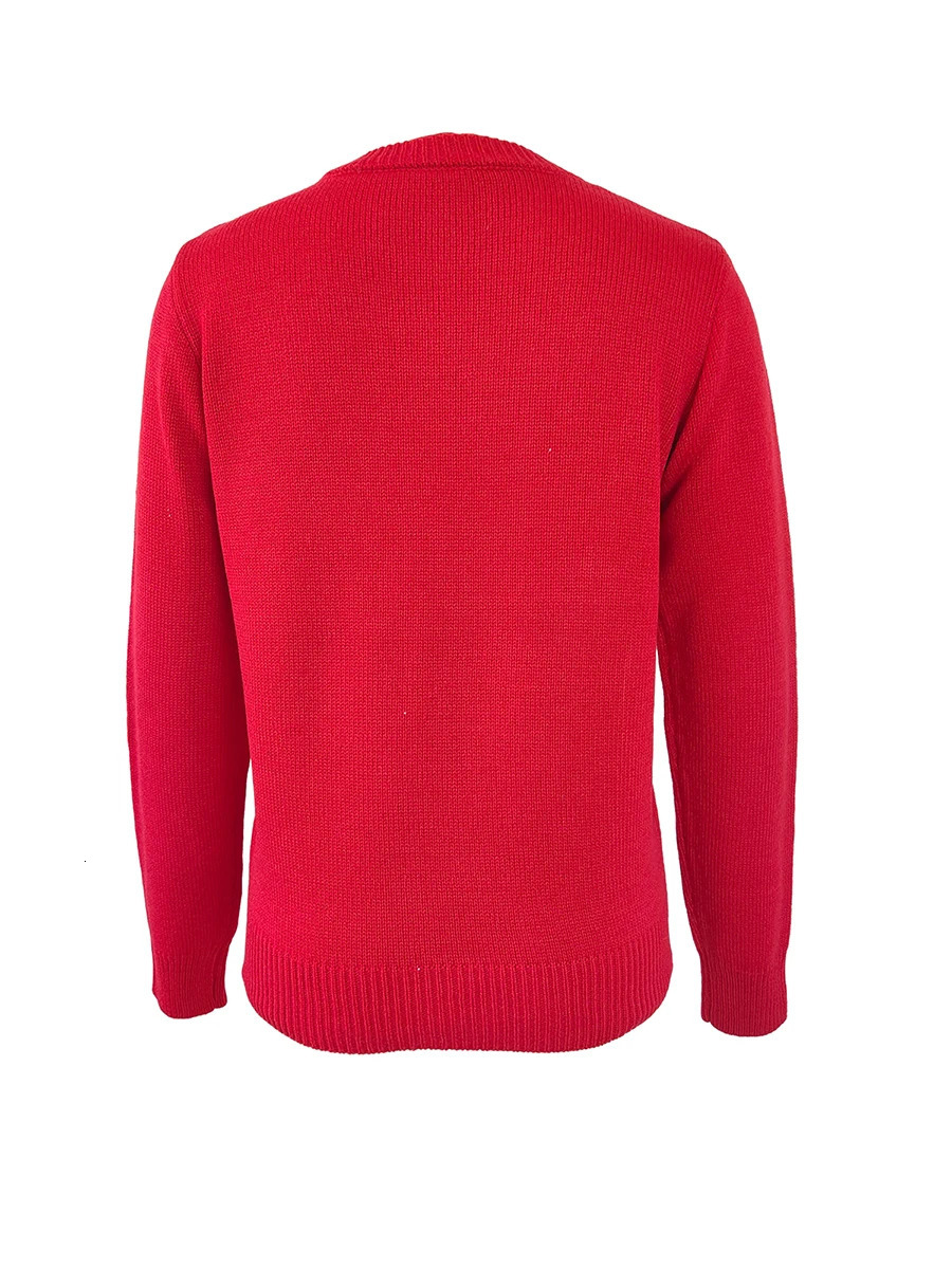 Funny Ugly Christmas Sweaters for Women Long Sleeve Crewneck Letter Print Pullover Jumper Tops Knitwear 241021