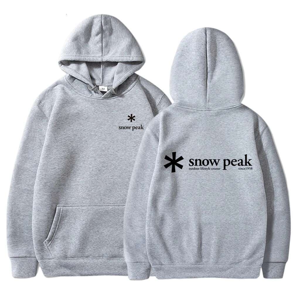 High end Snow Fuji Peak Hooded Velvet Hoodie for Men and Women Winter Clothes Sweatshirt Anime K Pop