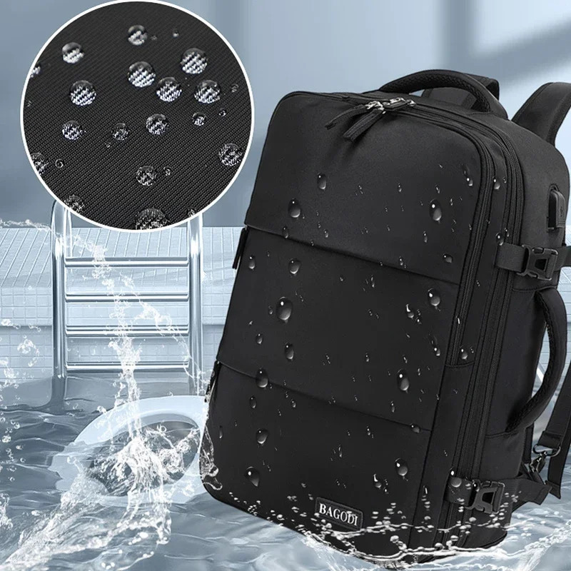 Aircraft travel backpacks suitable for Wamen and Man large capacity backpacks waterproof and multifunctional expandable backpacks 241023