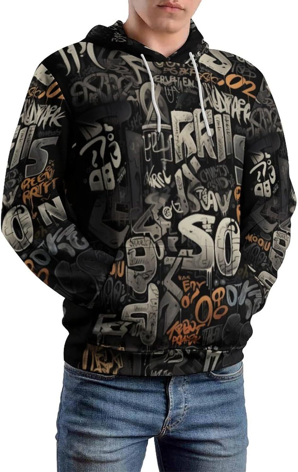 Hoodie for Mens Womens Unisex Funny Hippy Sweatshirt Hoodie 3D Printing Graffiti Hoodie Sweatshirt Mens Graphic Hoodies sweatshirt Trendy Warmth