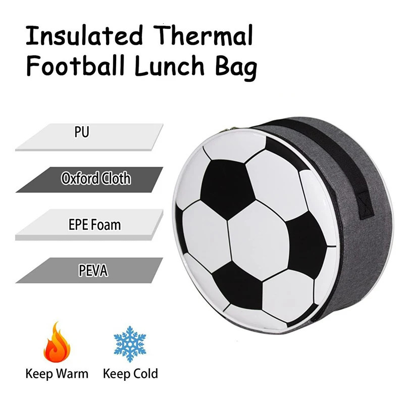 Portable football insulated bag cooler shoulder bag lunch bag multifunctional ice field lunch box waterproof camping bag 241023