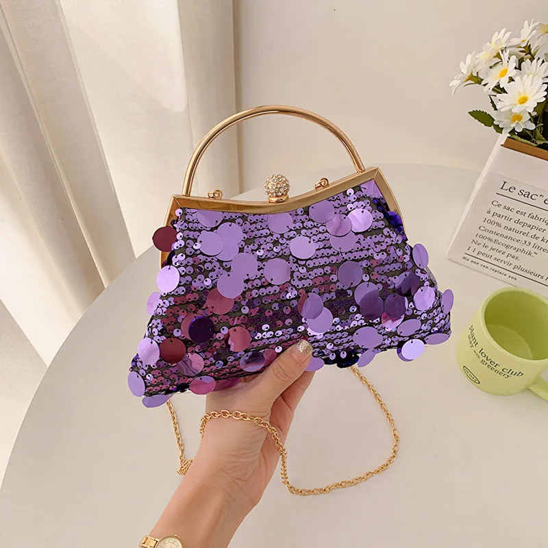 Womens evening clutch bag wedding golden clutch bag wallet chain shoulder bag mini party handbag with metal handle 241023
