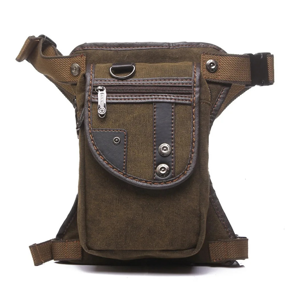Mens straight leg Fanny waist bag motorcycle rider outdoor sports travel climbing cross body bag mens strap Hip Bum thick bag 241023