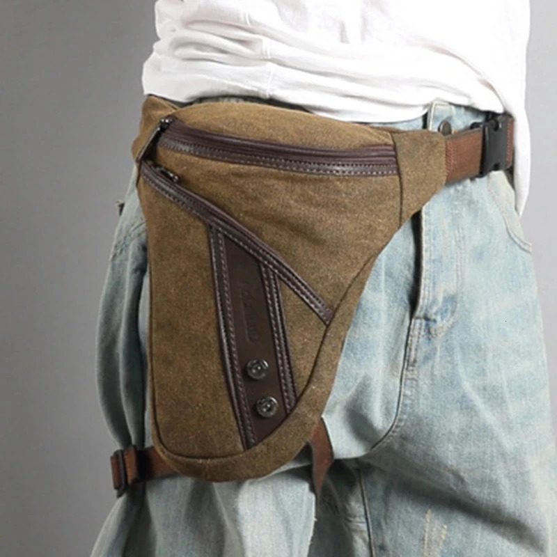 Markroyal mens thick Fanny bag motorcycle shoulder bag cross body nylon mens buttocks Bum with waist bag 241023