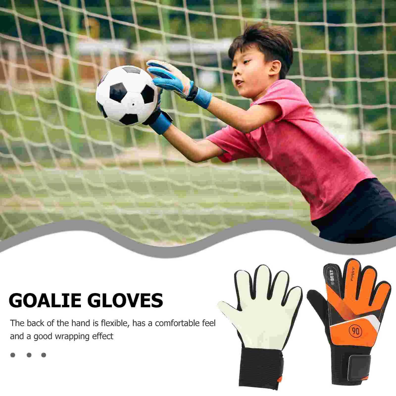 Football Goalkeeper Gloves Latex Anti-collision (green #5) Supply Profional Sports Soccer Pu ulsion Match Anti-slide BoyXJ241023
