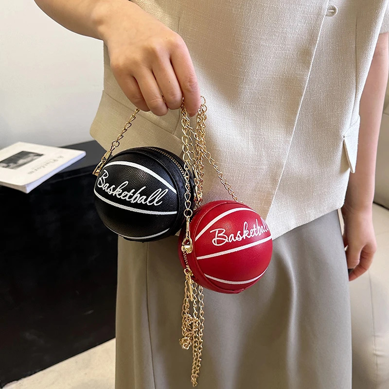 Graffiti handbag wallet PU womens bag basketball football shoulder bag mini cross bag zipper messenger bag 241023