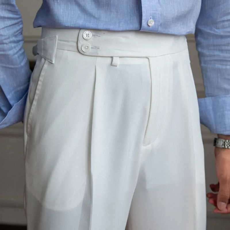 High Quality Trousers Pant For Man Office Trouser Men Business Casual Pant British Social Club Outfits 2022 Pantalones HombreX241023