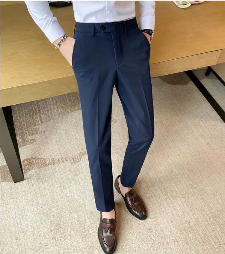 Groom White Suit Pants Men Formal Wear Dress Trousers Slim Fit Trousers Men Business Pants Men High Quality Dress Suits Pants 36X241023