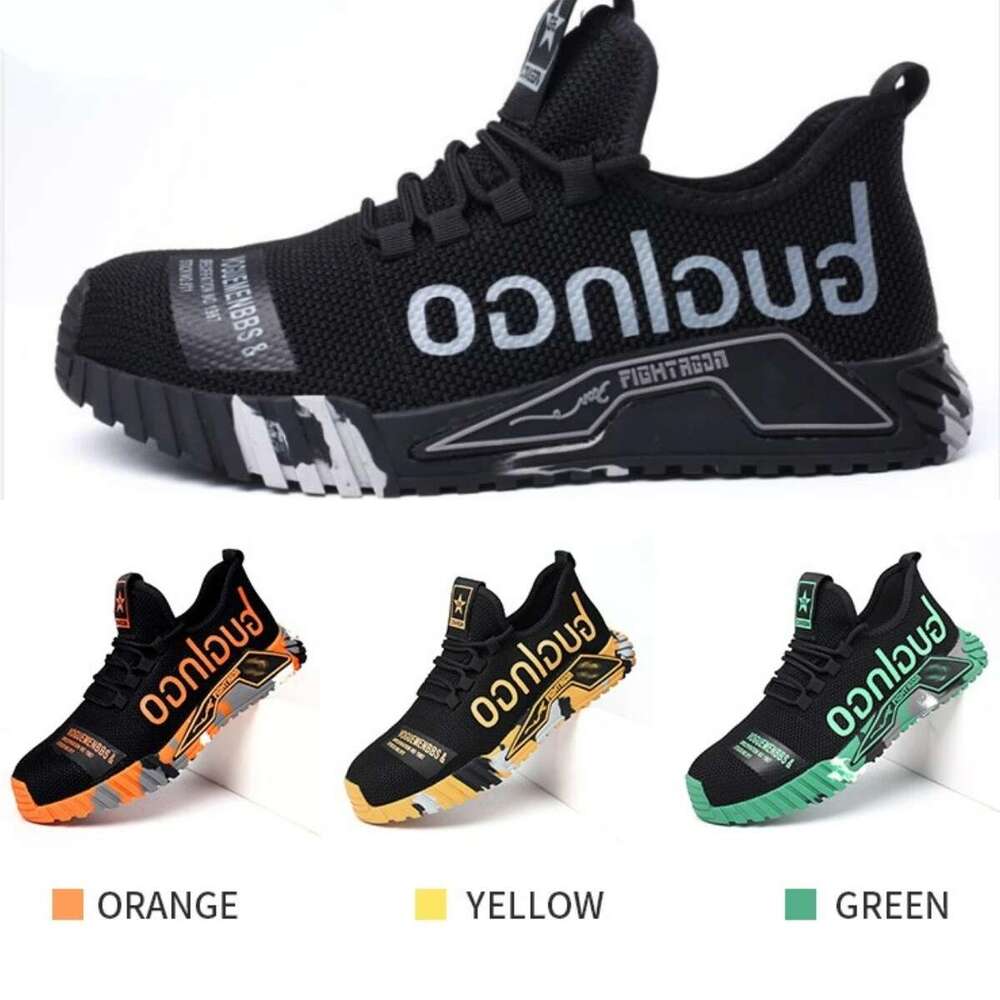 Puncture Proof Breathable Boots Anti-stab Safety Men Steel Toe Man Construction Work Shoes Male Sneaker nhggfre