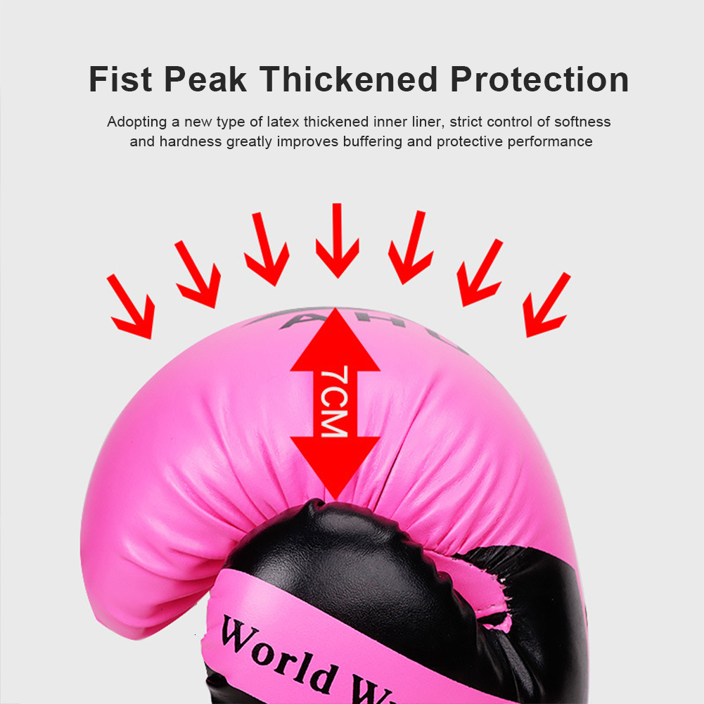 6/10 OZ Breathable PU MMA Taekwondo Punching Gloves Kids Adult Boxing Gloves Professional Sanda Muay Thai Fighting Gloves