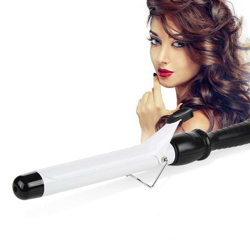 Professional ceramic curling iron for quick heating LCD temperature adjustment womens curling iron splicing and styling tool M241022
