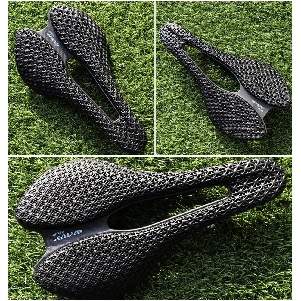 RYET 3D printed bicycle saddle Ultralight carbon EVA 245x145mm bicycle seat parts MTB gravel road bicycle seat bicycle pad 241022