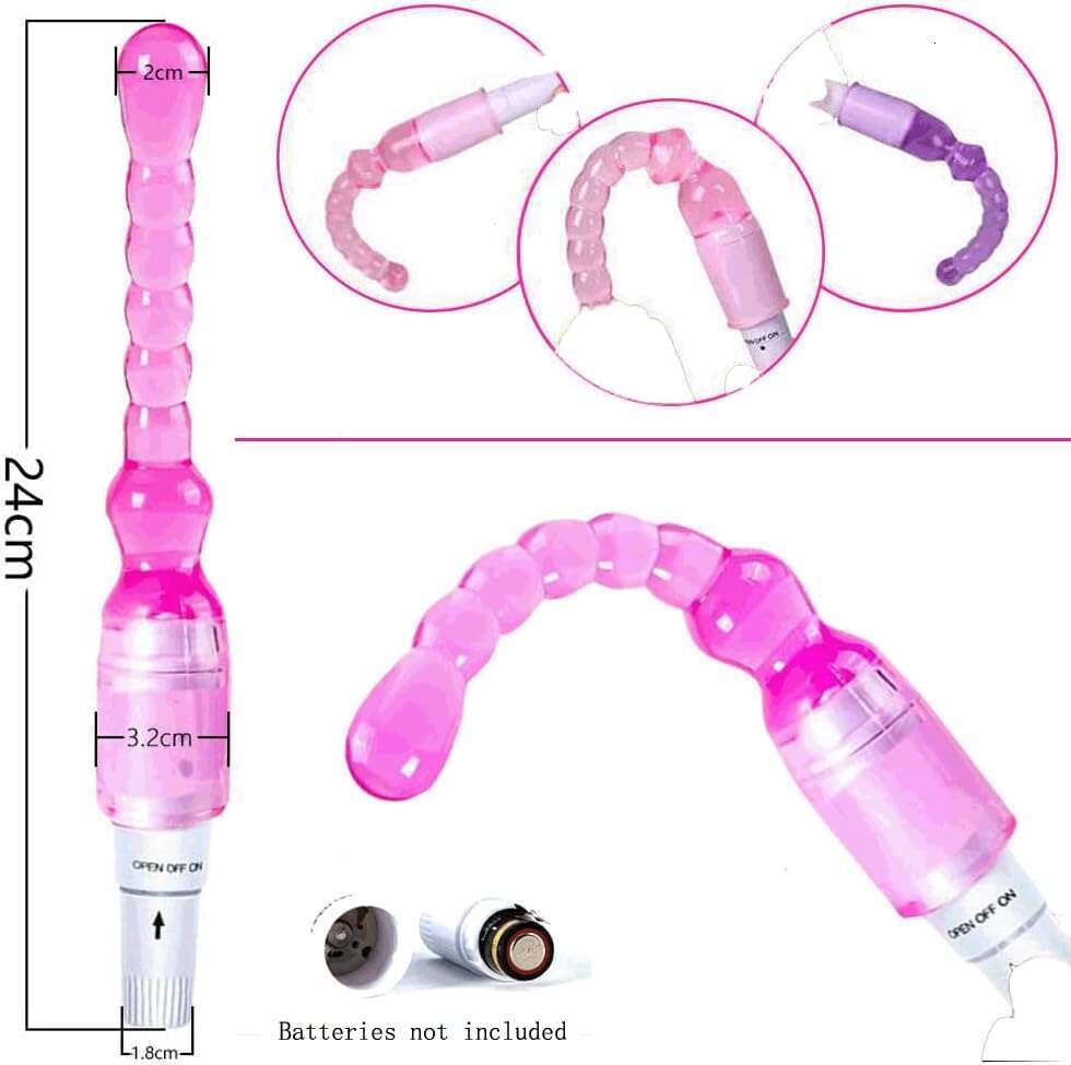 32Pcs SM Bondage Restraint Vibrator Silicone Anal Plug Dildo Sex Toys for Butt plug2 Color