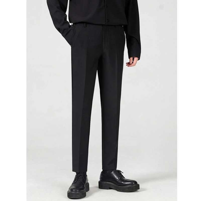 New Spring Autumn Men Korean Fashion Business Casual Slim Suit Pants High Quality Solid Formal Straight Trousers PantnesX241023