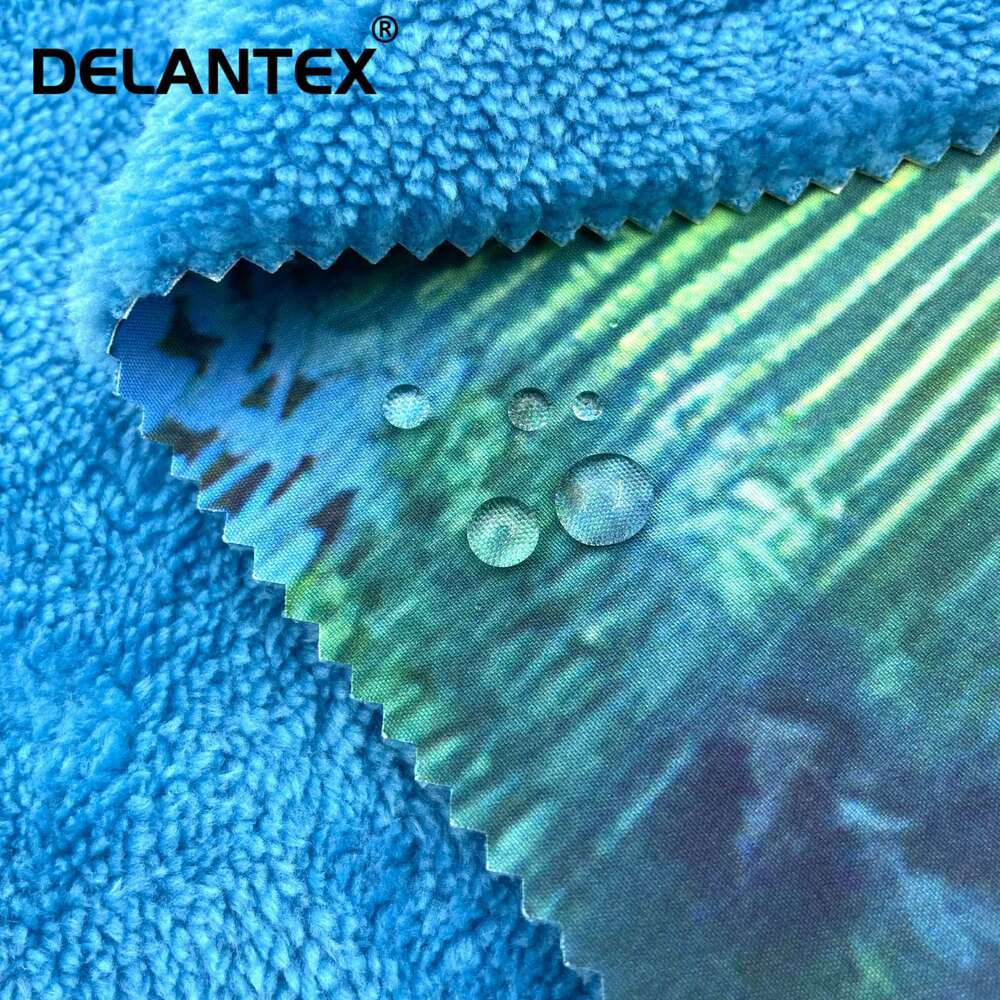 Sherpa Fleece Bonded Spandex Cold Resistant Warm Fabric