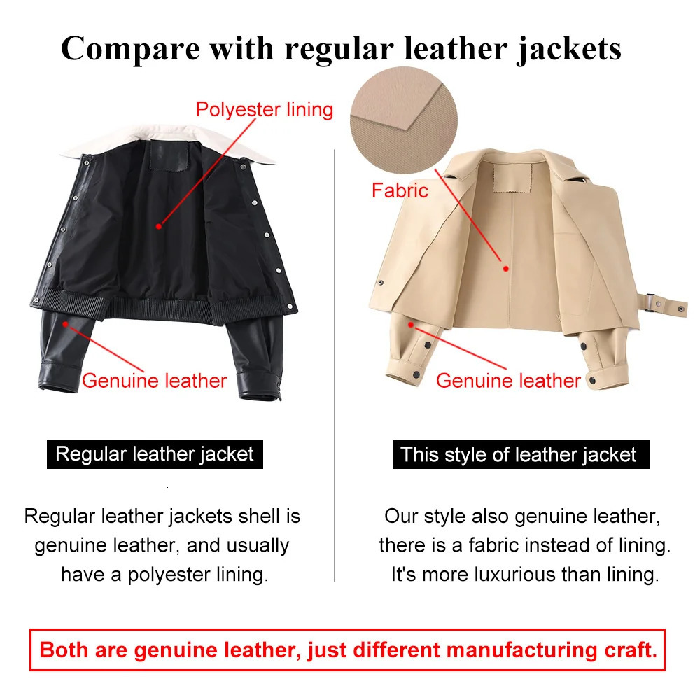 26 color womens leather jacket fashion leather coat womens autumn and winter sheepskin S7547 241023