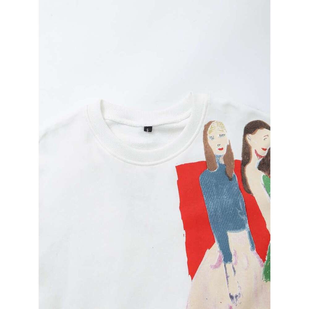 High end ZR TRAF Women Sweatshirts New in O Neck Long Sleeve Pullover Y k Streetwear Harajuku Fashion Cotton Sweatshirt Woman Harajuu