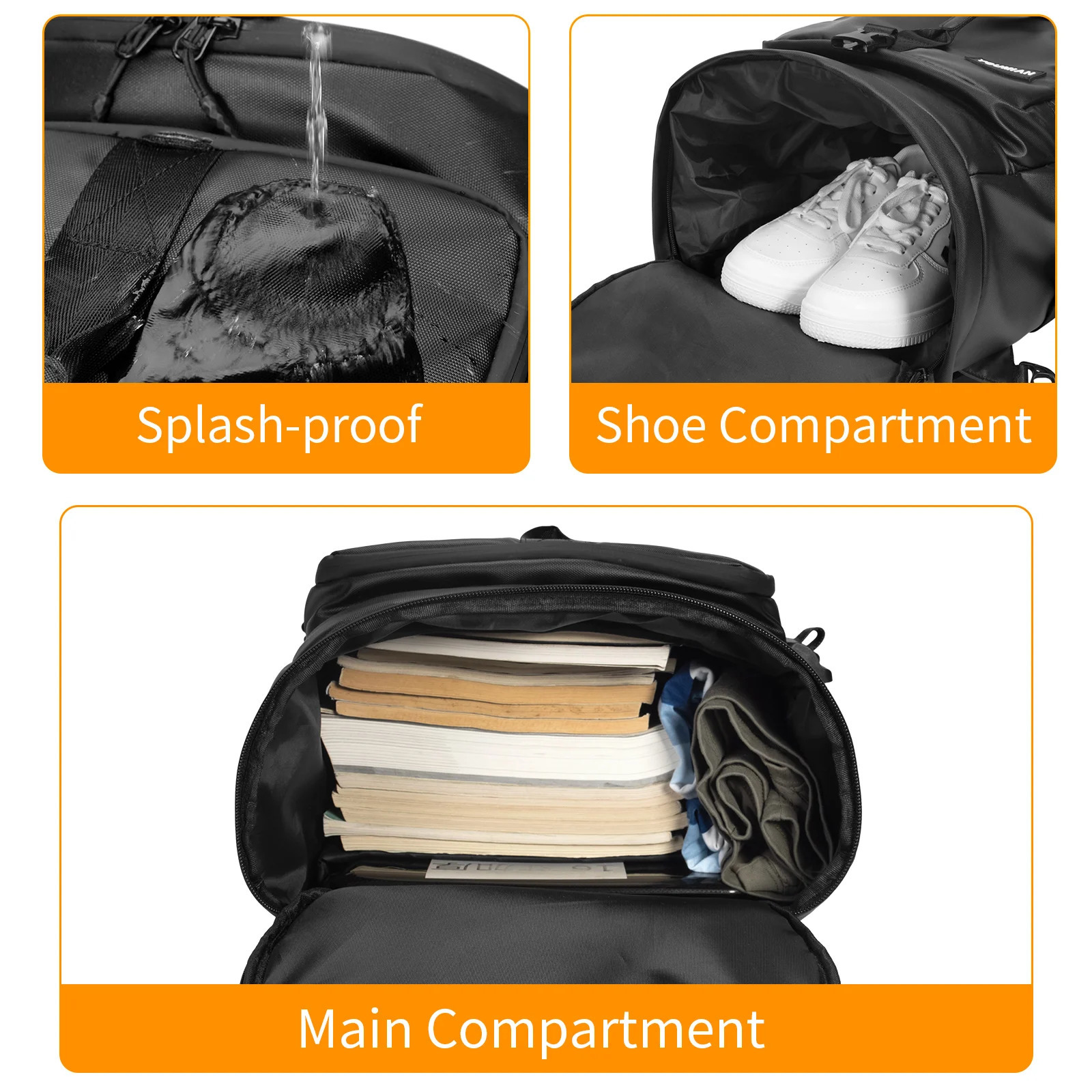 Multi functional waterproof large capacity backpack bicycle helmet bag rider motorcycle sports backpack hiking 241023